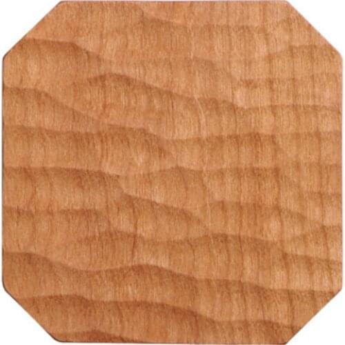 Cherry Wood Solid Wood Coaster Wooden Hand-Carved Coaster Solid Wood Kung Fu Tea Mat Creative Handmade Saucer
