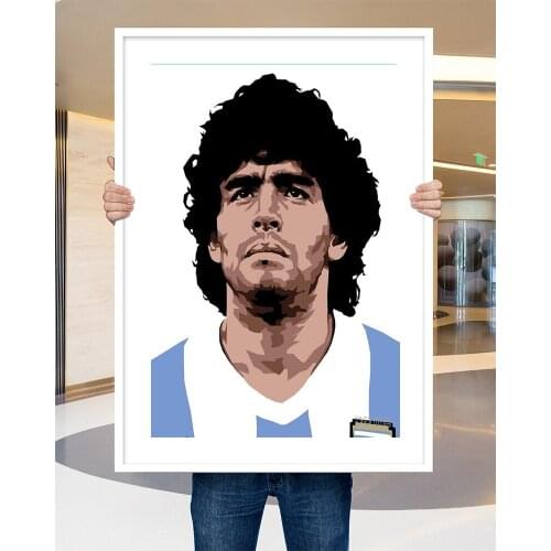 Silk Poster Home Decoration Legend Diego Armando Maradona Football Super Star Great (11) Wall Art Christmas Gift