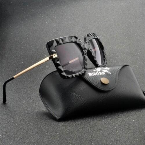 2020 new Vintage Oversize Diamond Sunglasses Women Men Brand Square Sun Glasses Female Shades UV400 with box FML