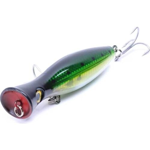 TIANNSII Fishing Lure Artificial Bait Fishing Tackle TopWater Popper 13cm 43g Lure Fishing Wobbler Crankbait With Hooks Pesca