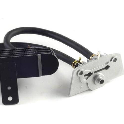 158mm 6.22Inch Aluminum Alloy Oil Cooling Cooler Radiator Universal Black