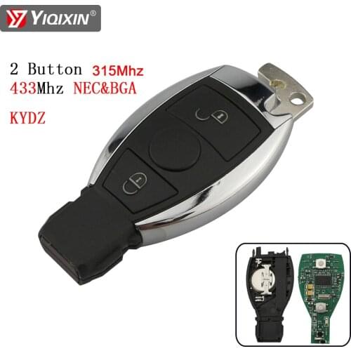 YIQIXIN 2 Buttons For Mercedes Benz A B C E S Class W203 W204 W205 W210 W211 W212 W221 W222 Smart Remote Key 315/4333Mhz KYDZ
