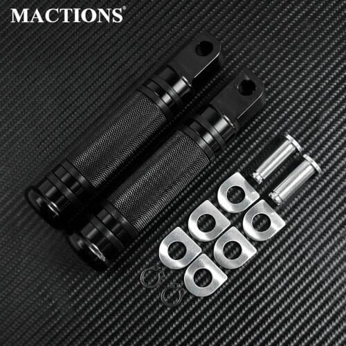 Motorcycle Rear&Front Foot Pegs Foot Rests Black Aluminum With Mount Kit Pins For Harley Sportster Iron XL 883 1200 883R 883C