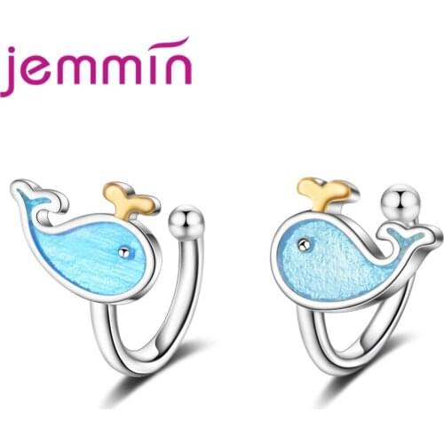 Personality Small Fresh Dolphin Animal Earrings Female Temperament Simple Fashion Brincos Statement Jewelry