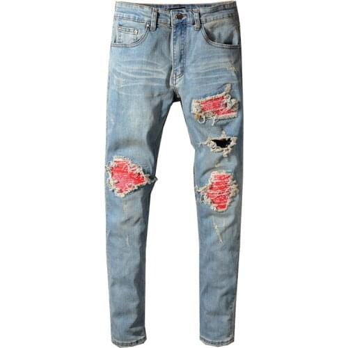 ZWTY Men's Biker Jeans