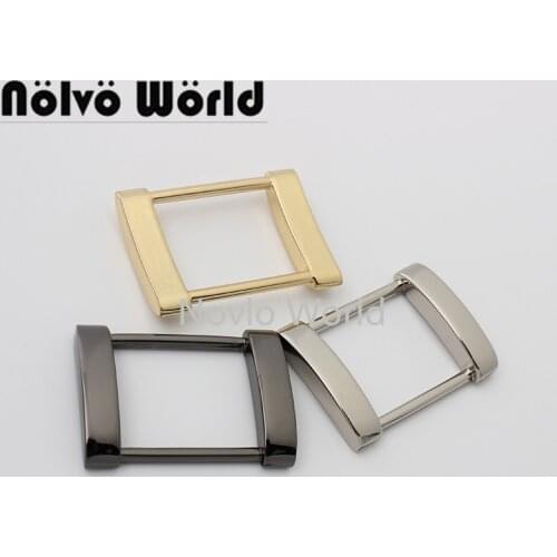 10-50pcs 5 colors 25mm inner size rectangle shape buckles for chains bag belt strap connector purse hardware