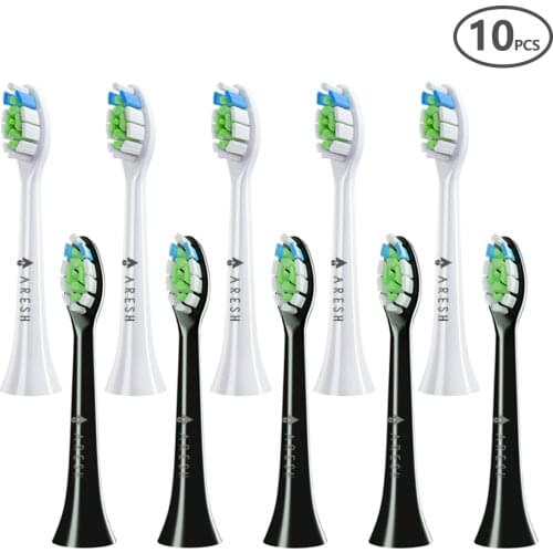 4/10 PCS/Set Replaceable Brush Head For Philips Hx3,Hx6,Hx9 Series Toothbrush Clean Action Brush Heads Clean Sonicare Flexcare