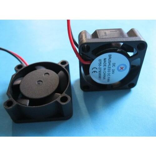 40 Pcs Brushless DC Cooling Fan 24V 2510S 5 Blades 25x25x10mm 2 Wire