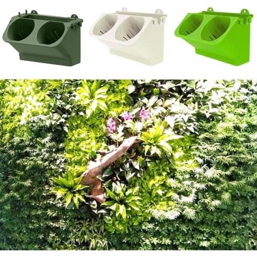 6PCS Lazy Wall-mounted Flower Pot Vertical Greening Wall-mounted Flower Pot Stackable Succulents Home Decor Flower Pot