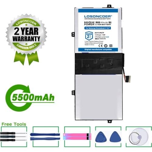 LOSONCOER Battery 5500mAh AA-PLVN2TP For Samsung Chromebook 2 13.3" Series AA-PLVN2TP 1588-3366 XE503C32 XE503C32-K01US