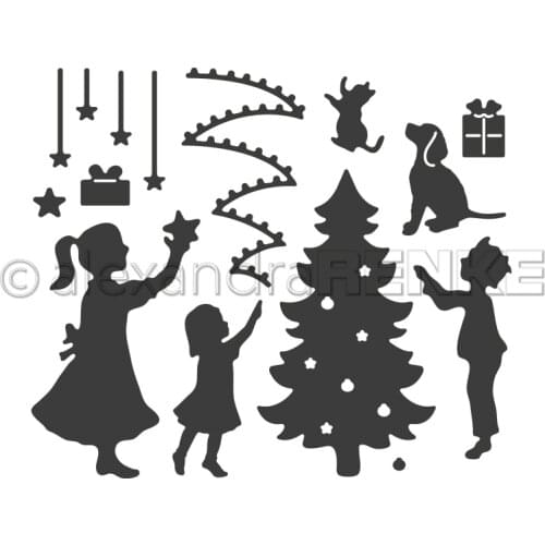 AliliArts Metal Cutting Dies Anticipation of Christm diy Scrapbooking Photo Album Decorative Embossing PaperCard Crafts Die 2020