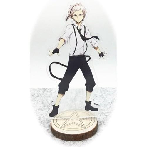 Anime Bungo Stray Dogs 15cm Big Acrylic Figure Nakajima Atsushi Stand Model Toys Kawaii Accessories For Boys Girls Gifts