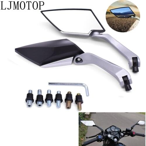For DUCAT CBR1100XX / BLACKBIRD ST1300/ST1300A Motorcycle Rearview Mirror 8mm 10mm Moped Handlebar Motorbike Side Mirrors