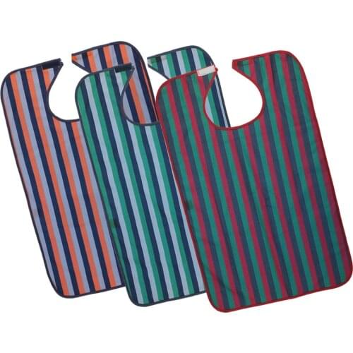 Reusable PVC Eating Bib Dining Clothing Protector For Elderly Patient