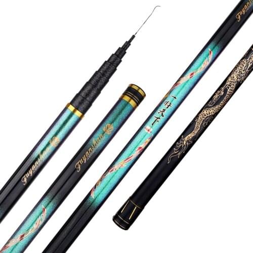 8/9/10/11/12/13m Power Hand Rod Super Hard Fishing Sticks Carbon Fiber Carp Wedkarstwo Olta Long Section Taiwan Fishing Canne
