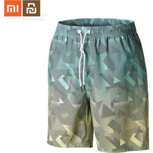 Xiaomi mijia mens gradient printed beach pants quick-drying gradient printing casual breathable shorts suitable for mens smart