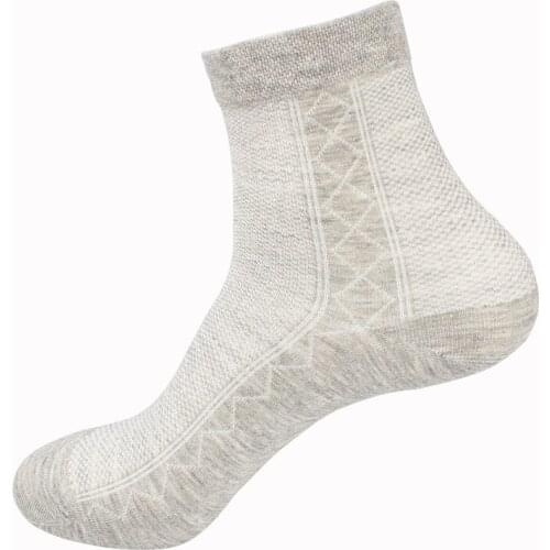 Socks Men Summer Ultra-Thin Business Mens Socks Solid Color Middle Length Stockings Breathable Mesh Sock Calcetines Meias Sox