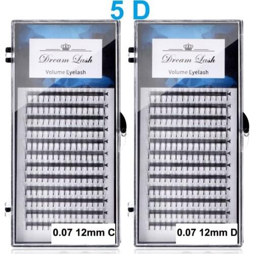 New 5D Volume Mink Eyelashes Premade Russian Cluster Fans False Individual Eyelash Extension Premium Eye Makeup Tool