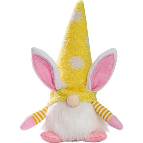 LED Easter Gnomes Bunny Decor Ornaments Plush Faceless Doll Kids Toy Handcrafted Easter bunny gnomes Easter Bunny Gnomes Doll