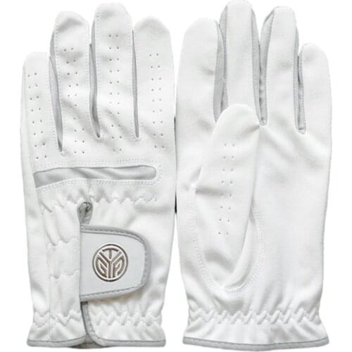 Mens Golf Glove Breathable Left Hand Right Hand Micro Soft Fiber Breathable Wear-resistant Golf Gloves Golf Accessories