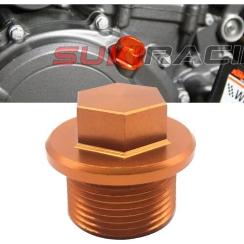Fit for KTM Duke 125 200 390 Orange Motorcycle Oil Drain Plug Engine Nut Motorbike Engine Oil Drain Plug Screws