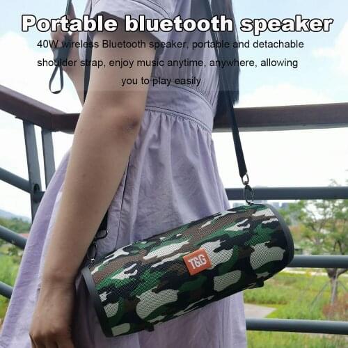 Powerful 40W Portable High Power Wireless Bluetooth Speakers Outdoor Subwoofer FM Radio For PC Computer Sound box Audio Center