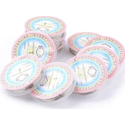 10Rolls 1mm Brass Metal Copper Jewelry Wire for DIY Making Bijoux Findings Gold Silver Color, 1mm; 2.5m/roll