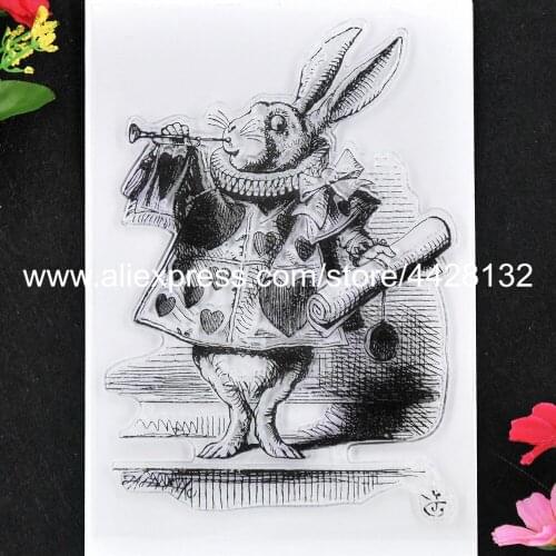 Heart Bubby Rabbit Scrapbook photo cards rubber stamp clear stamp transparent stamp 9061808