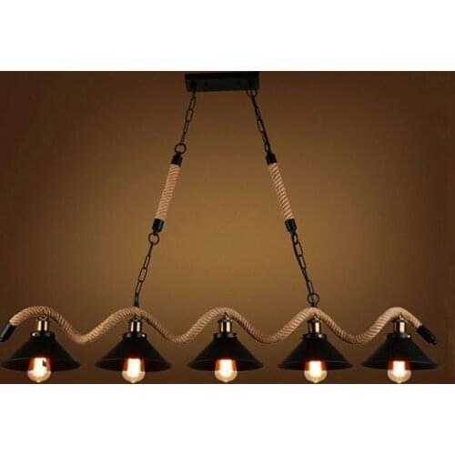 Modern led iron deco chambre industrial lamp hanging lights kitchen fixtures chandelier kitchen dining bar living room bedroom