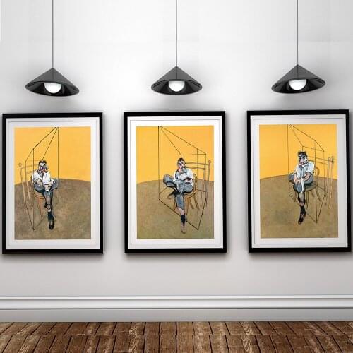 Francis Bacon Triptych Posters Three Lucian Freud Abstract Canvas Painting Print Wall Pictures Home Decoration For Living Room