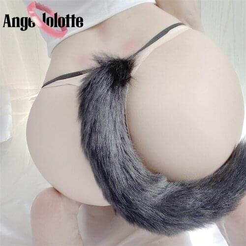 Sexy fox Tail Cosplay Panties Women Breathable Underwear G-string Comfortable Female Erotic Thong Kawaii Cute Lingerie