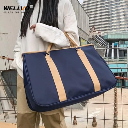 Waterproof Oxford Travel Bags Hand Luggage Men Fitness Travel Bag Overnight Duffle Large Women Weekend Traveling Handbag X82C