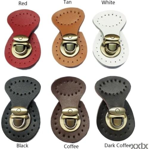 Faux Leather Magnetic Button Lock Bag Snap Closure Buckle Clasp DIY Replacement