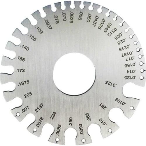 1Pcs Stainless Steel 0-36 Standard Wire Thickness Ruler Gauge Tool Diameter Measuring Tool