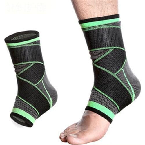 1PC Sports Ankle Brace Compression Strap Sleeves Weave Elastic Bandage Foot Protective Gear Gym Fitness Weight