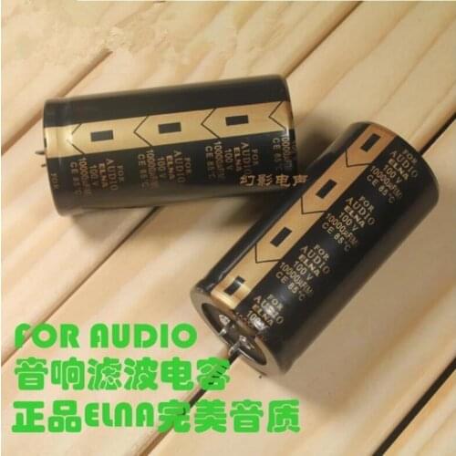 2Pcs AUDIO Electrolytic Capacitor 100V 10000UF CE 85