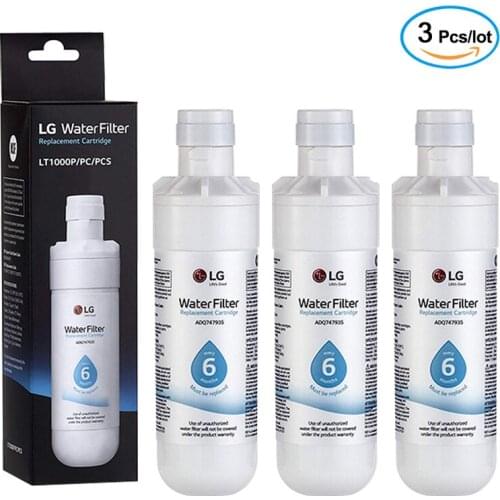 3 Pack LG LT1000PA，DQ74793501, ADQ75795105, or AGF80300704 Refrigerator Water Filter