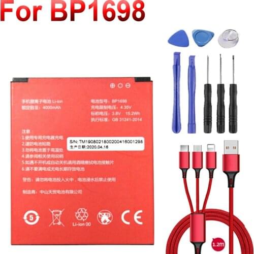 4000mAh for bp1698 Battery+USB cable+toolk