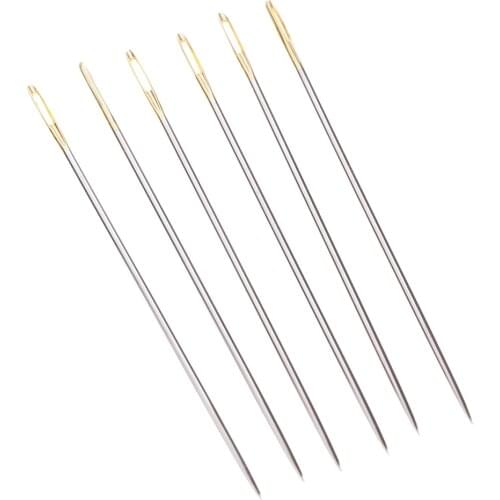 6 Pieces Large Thick Needle Big Eye Embroidery Hand Sewing Yarn Wool Tapestry 69mm