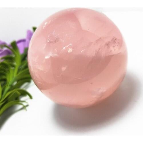 850g Beautiful Natural quartz rose crystal ball energy magnetic field ball healing pink Gemstone ball Home Decoration Crafts