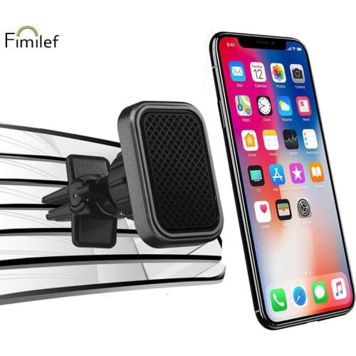 Fimilef Car Phone Holder Magnetic Air Vent Mount Mobile Smartphone Stand Magnet Support Cell in Car GPS For iPhone XS Max XiaoMi