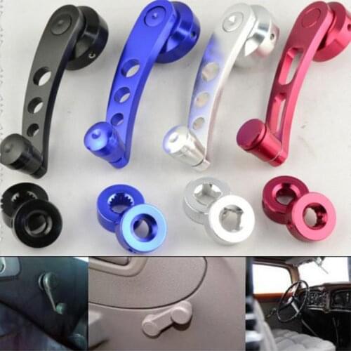 2 piece aluminum alloy car universal window handle winder riser replacement coiler crank riser hand crank window rocker rocker
