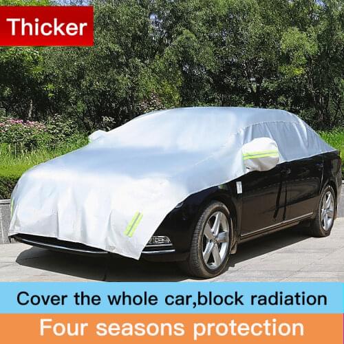 Car Winter Snow Cover Summer Sunshade Thickened Oxford Cotton Glass Cover Antifreeze Lengthened