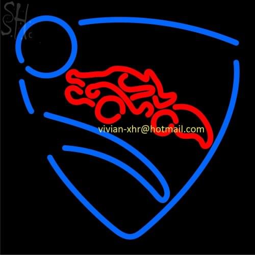 Large Custom Game Neon Sign Light Rocket League Logo LED Exhibidor Afiche Acrilico Room Wall Decor Neon Light Sign Beer Bar Club