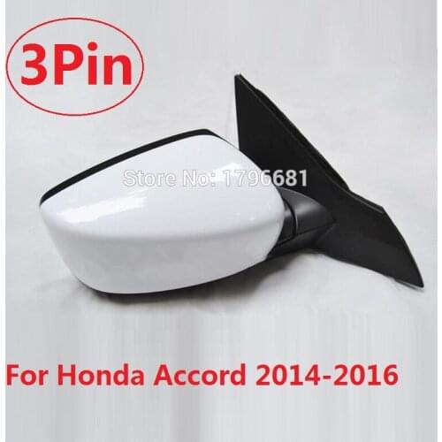 CAPQX 3Pins SIDE MIRROR rearview mirror assembly rear view mirror with electric adjust FOR HONDA ACCORD 2014 2015 2016