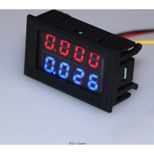 0.28 inch Digital DC 4 Bit DC 100V 10A Voltmeter Ammeter Voltage Current Meter