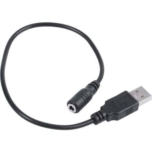 DC 3.5 x 1.35mm Female to USB 2.0 A Male Connector Power Cable