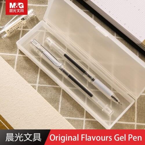 M&G AGPB7602 Original Flavour Gel Pen 0.5MM Reinforced Full Needle Tube Black Pen School Supplies Office Supplies Stationery