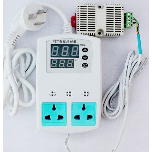 Plug-n-play Intelligent Temperature and Humidity Controller , Electronic Thermostat Smart home