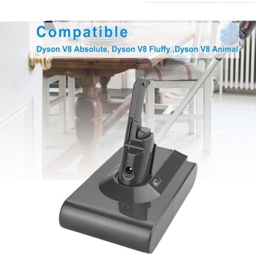 High quality 21.6V 6800mAh Rechargable Li-ion Battery for Dyson V8 Vacuum Cleaner V8 Absolute V8 Animal V8 Animal Exclusive